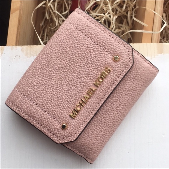 michael kors small pebbled leather wallet